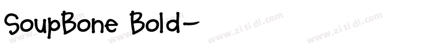 SoupBone Bold字体转换